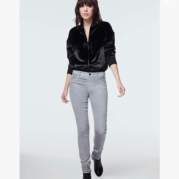 J Brand Super Skinny Coated Jeans | Silver Spoon - Picture 1 of 11